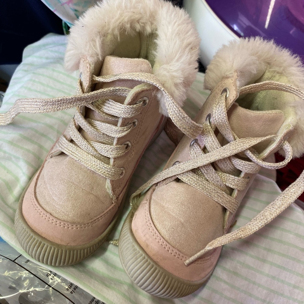 Pink boots